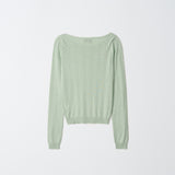 [MJ Collection]Cashmere Blended Boatneck T-Shirt