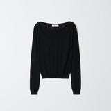 [MJ Collection]Cashmere Blended Boatneck T-Shirt