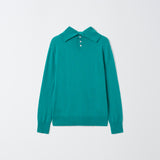 Blanca Cashmere Back Button Turtleneck Sweater
