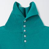 Blanca Cashmere Back Button Turtleneck Sweater