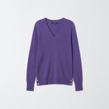 Blanca Cashmere V neck Button Sweater