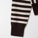 [Isis Maria] Striped V-neck Cardigan