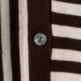 [Isis Maria] Striped V-neck Cardigan