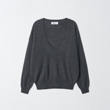 [MJ Collection]Deep U Neck Sweater