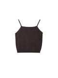 Sleeveless Top & Cardigan Set_Brown