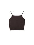 Sleeveless Top & Cardigan Set_Brown