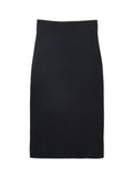 Straight Midi Skirt_Black