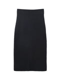 Straight Midi Skirt_Black