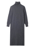 Turtleneck Maxi Dress_Graphite