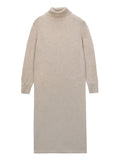 Turtleneck Maxi Dress_Oatmeal