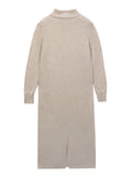 Turtleneck Maxi Dress_Oatmeal