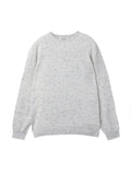 [Cafe Leandra] Unisex Crew Neck Sweater_Fossil