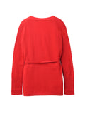 [Cafe Leandra] Wrap Cardigan_Lipstick Red
