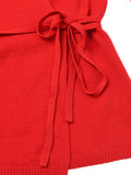 [Cafe Leandra] Wrap Cardigan_Lipstick Red