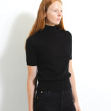 High Neck Shortsleeve_Black