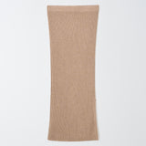 Cashmere Ribbed Long Skirt