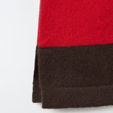 Rugby Striped Polo Long Sleeve_Red/Brown