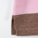 Cashmere Rugby Striped Polo Long Sleeve_Baby Pink/Mocha