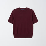 Cashmere Short Sleeve Crew Neck Sweater