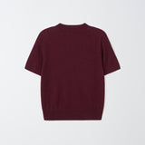 Cashmere Short Sleeve Crew Neck Sweater