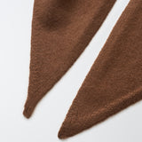 Cashmere Triangle Scarf_M_Brown