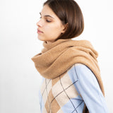 Triangle Scarf_XL_Beige