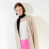 Cashmere Mini Scarf - Black - Pure Cashmere NYC