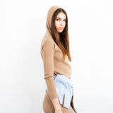 26FW Ribbed Pullover Hoodie