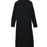 Maxi Wrap Dress_Black