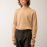 Men Crew Neck Sweater_Camel