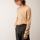 Men Crew Neck Sweater_Camel