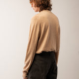 Men Crew Neck Sweater_Camel