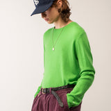 Men Crew Neck Sweater_Green