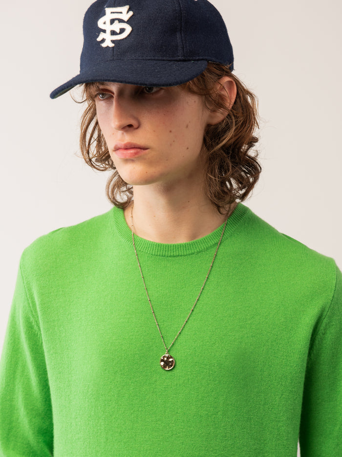 Men Crew Neck Sweater_Green