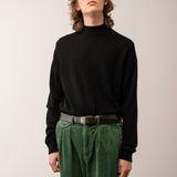 Men Mockneck Sweater_Black