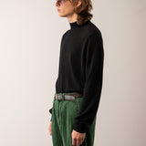 Men Mockneck Sweater_Black