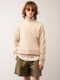 Men Mockneck Sweater_Oatmeal