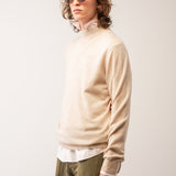 Men Mockneck Sweater_Oatmeal