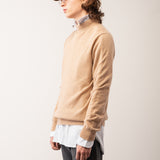 Men Mockneck Sweater_Camel