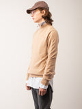 Men Mockneck Sweater_Camel