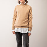 Men Mockneck Sweater_Camel