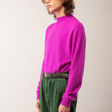 Men Mockneck Sweater_Purple