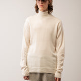 Men Turtleneck Sweater_Vintage White