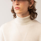 Men Turtleneck Sweater_Vintage White