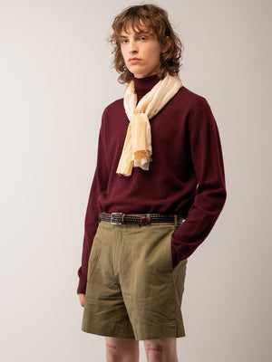 Men Turtleneck Sweater_Burgundy