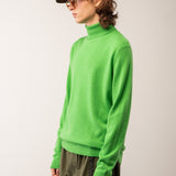 Men Turtleneck Sweater_Green