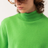 Men Turtleneck Sweater_Green