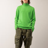 Men Turtleneck Sweater_Green