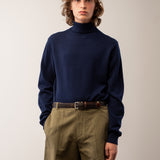 Men Turtleneck Sweater_Navy