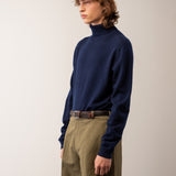 Men Turtleneck Sweater_Navy